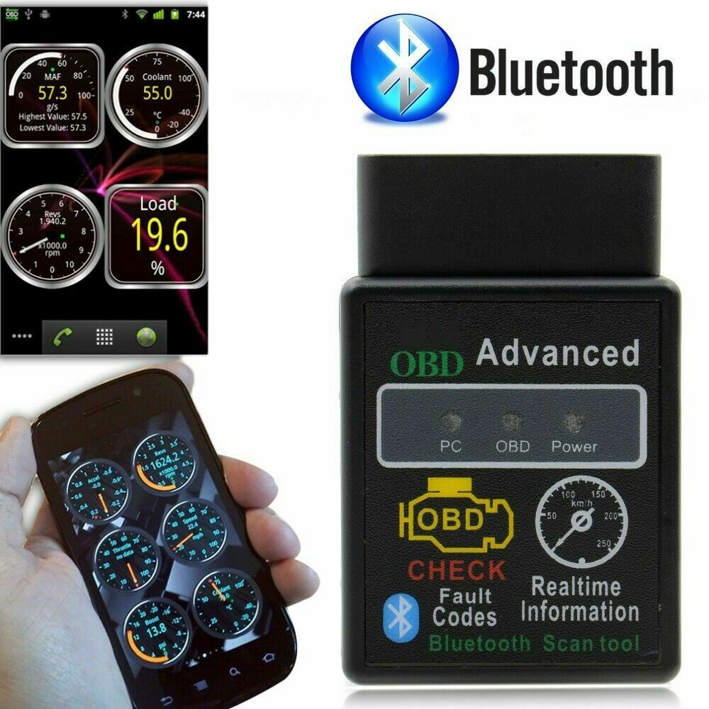 Thiết Bị Chẩn Đoán Lỗi Ô Tô Obd 2 Bluetooth V2.1 Cho Android Elm327 Obd-Ii