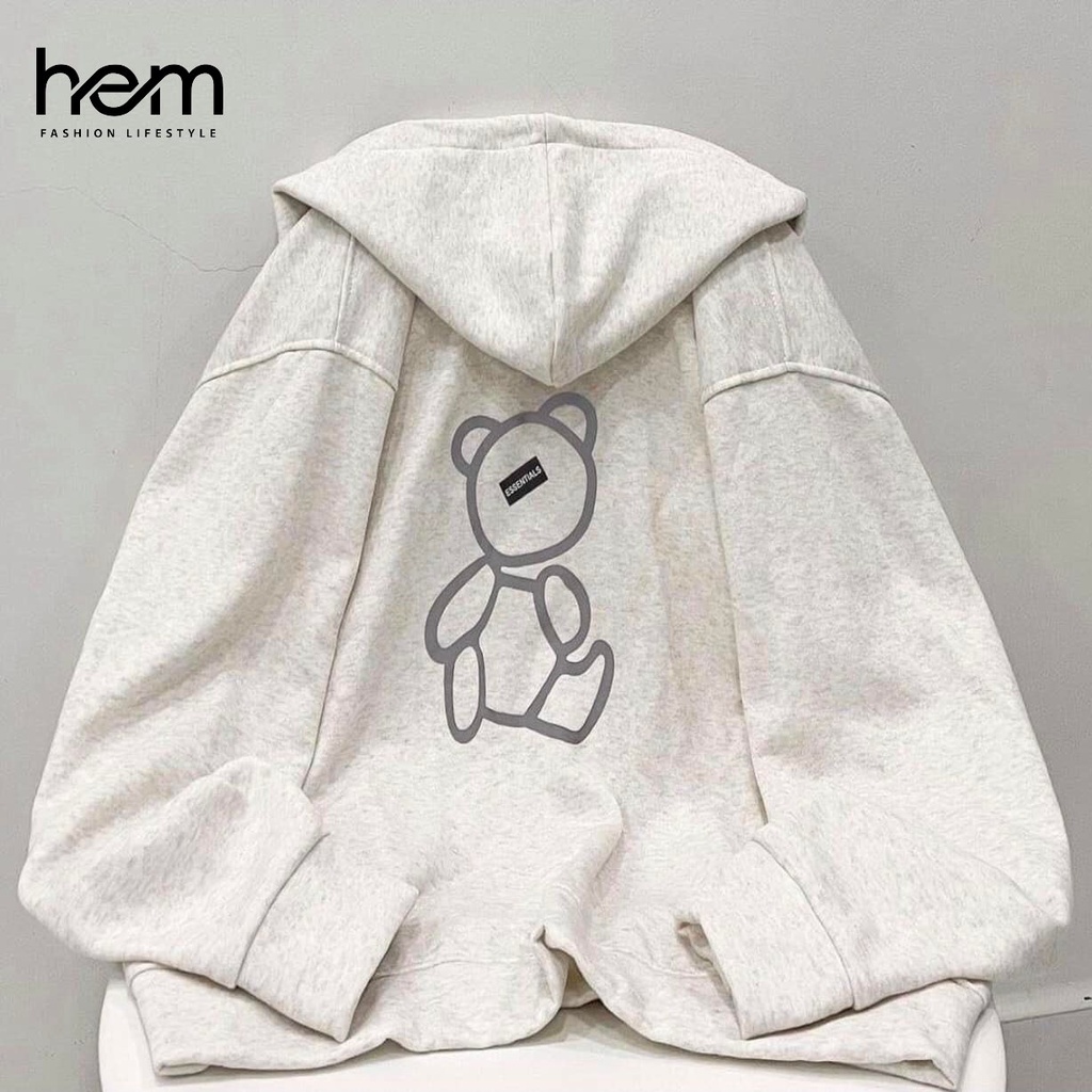 Áo khoác Hoodie có zip kéo, in hình dạ quang phong cách Ulzang