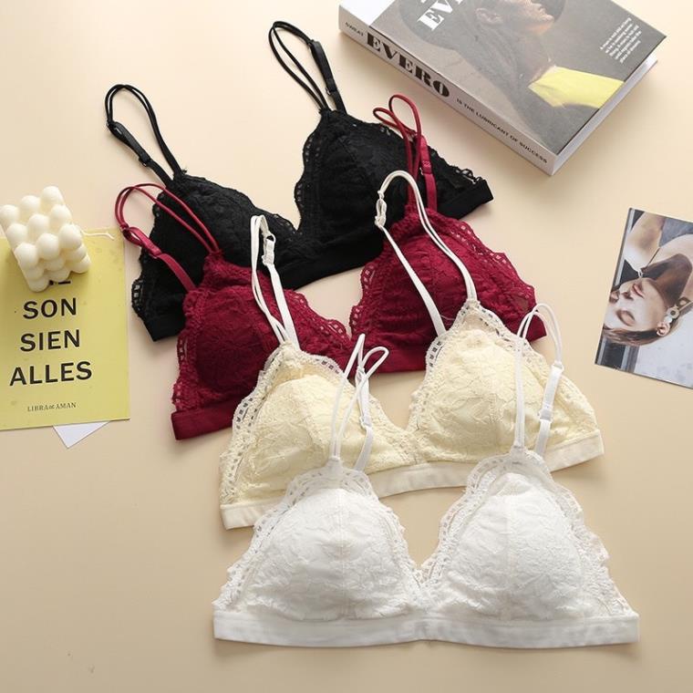 ❤️ Áo Ngực , Áo Bra Ren Hoa Mềm Đệm Mỏng 2 Dây Kép Móc Cài Sau Siêu Mềm Dịu Êm 8753 ❤️