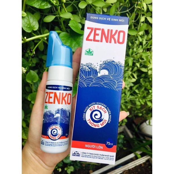 Xụt mũi Zenko Nhất nhất- rửa và vệ sinh mũi hằng ngày