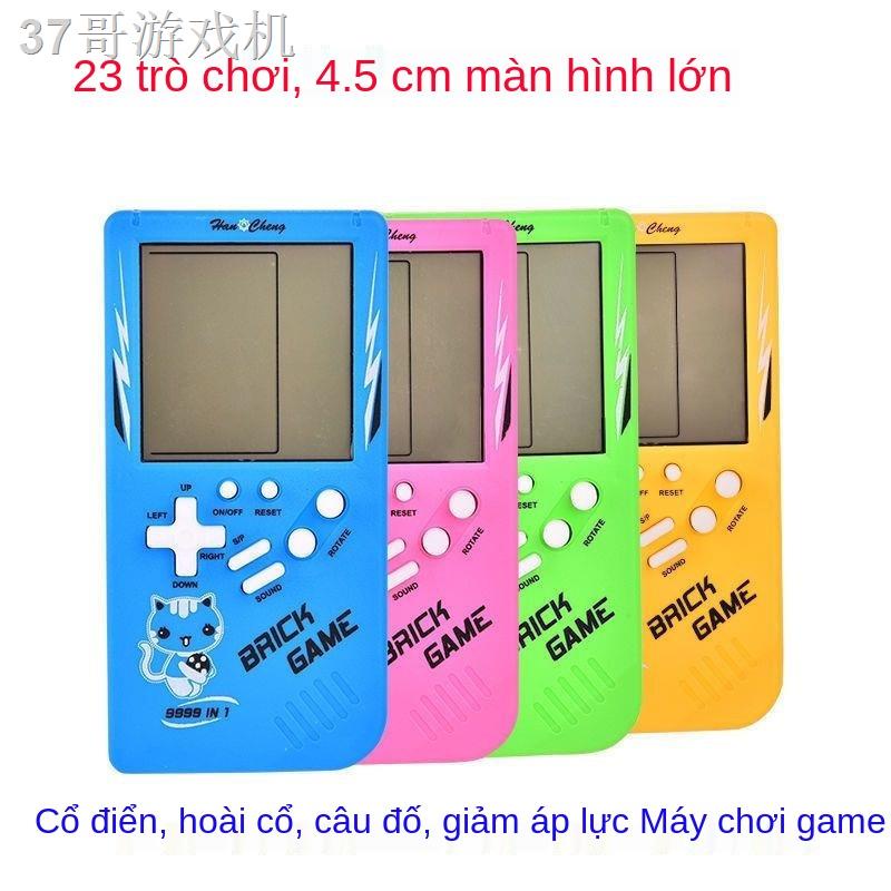 ZMáy chơi game Tetris màn hình lớn mini hoài cổ đồ thời thơ ấu món quà bỏ túi câu đố giải nén tặng