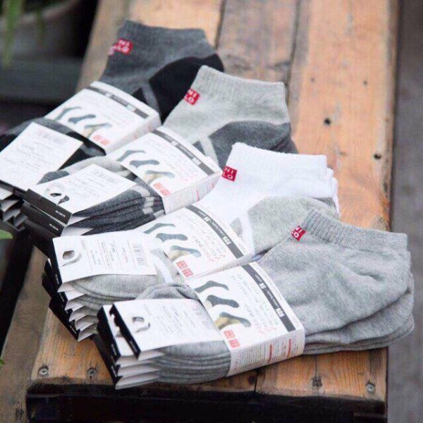 Combo 5 Ttất uniquilo cổ ngắn