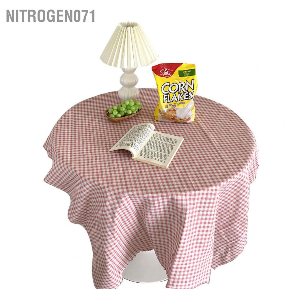 Nitrogen071 Nitrogen071 Khăn trải bàn Kẻ sọc Phông nền cotton chống bụi Trang trí nội thất cho văn phòng ký túc xá