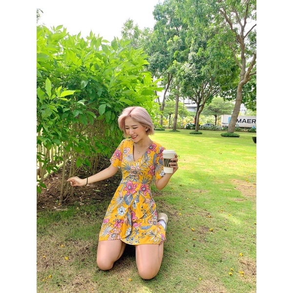 Đầm hoa lụa mềm DOKESI - Moana Dress