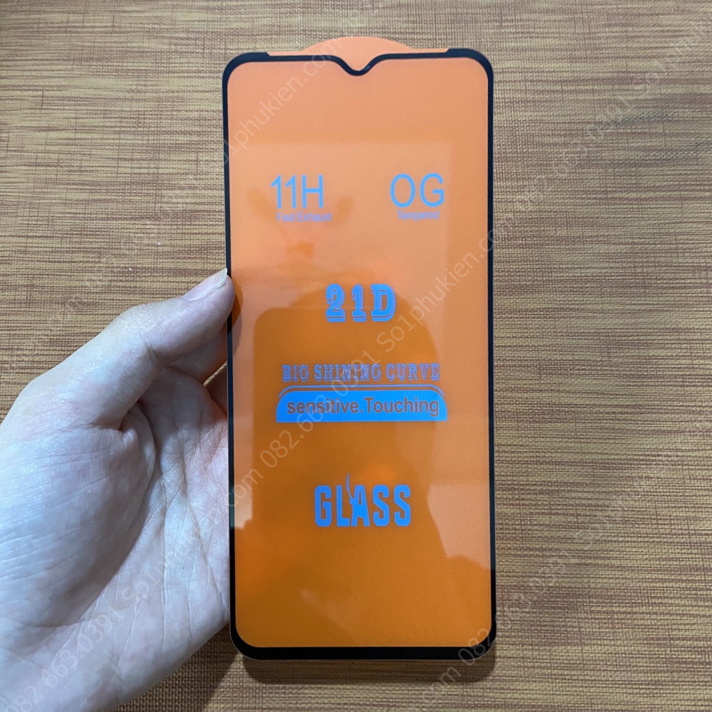 Kính cường lực Samsung A22 4G  / M22 / M32 full màn hình , không chấm liti