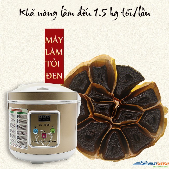 NỒI LÀM TỎI ĐEN BL-1668