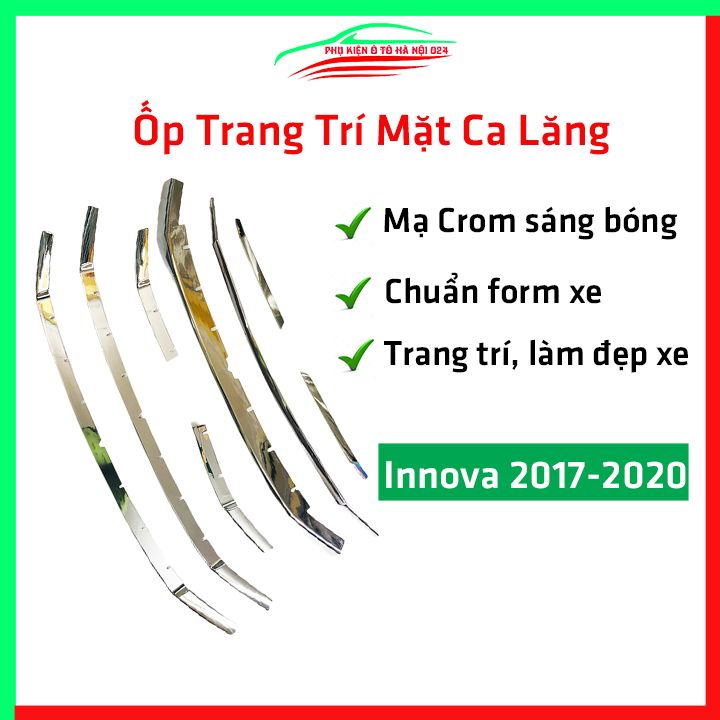 Ốp trang trí mặt ca lăng, calang Innova 2017-2020 trang trí làm đẹp xe
