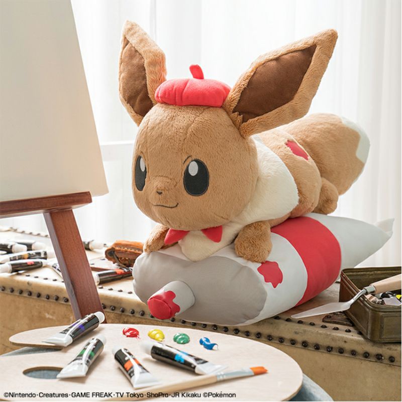 mô hình thú nhựa gấu bông pkm ichiban eevee