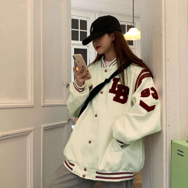 Áo Khoác Bóng Chày Form Rộng Phong Cách Hàn Quốc Năng Động | BigBuy360 - bigbuy360.vn