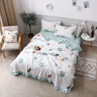 Set chăn hè bèo chất đũi mềm mát