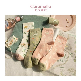 Vớ Cotton Cổ Vừa In Họa Tiết Hoạt Hình Thời Trang Thu Đông 2020 Cho Nữ 517663