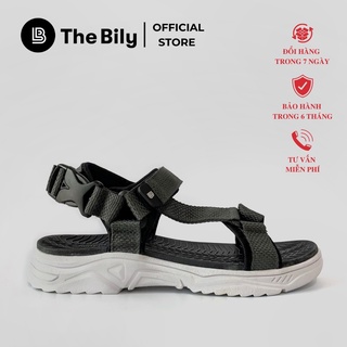 Giày sandal nam nữ unisex the bily quai chéo dây dù đế phylon siêu êm nhẹ màu xám-dtmd01-xám