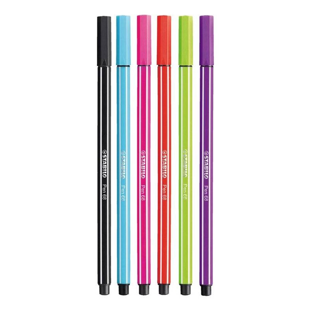 Bộ 6 Bút lông STABILO Pen 68 1.0mm (PN68-C6A)