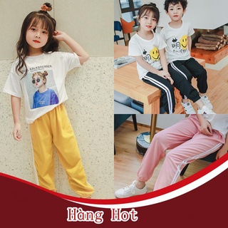 [Hàng Cao Cấp ] ABreeze Quần Thể Thao Phối Kẻ Sọc Hai Bên Thời Trang Cho Bé 2-10 Tuổi