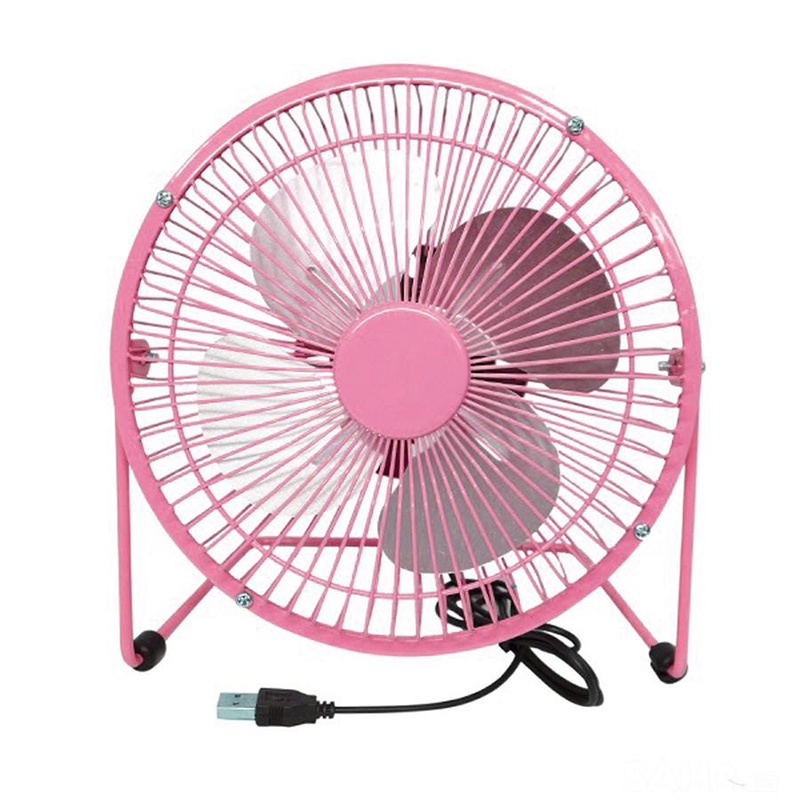 Quạt lồng sắt 4 cánh USB mini Fan loại lớn 15cm