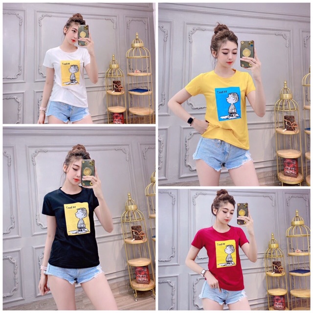 ÁO THUN THÁI NỮ CỔ TRÒN TAY NGẮN CAO CẤP FOM TO | BigBuy360 - bigbuy360.vn