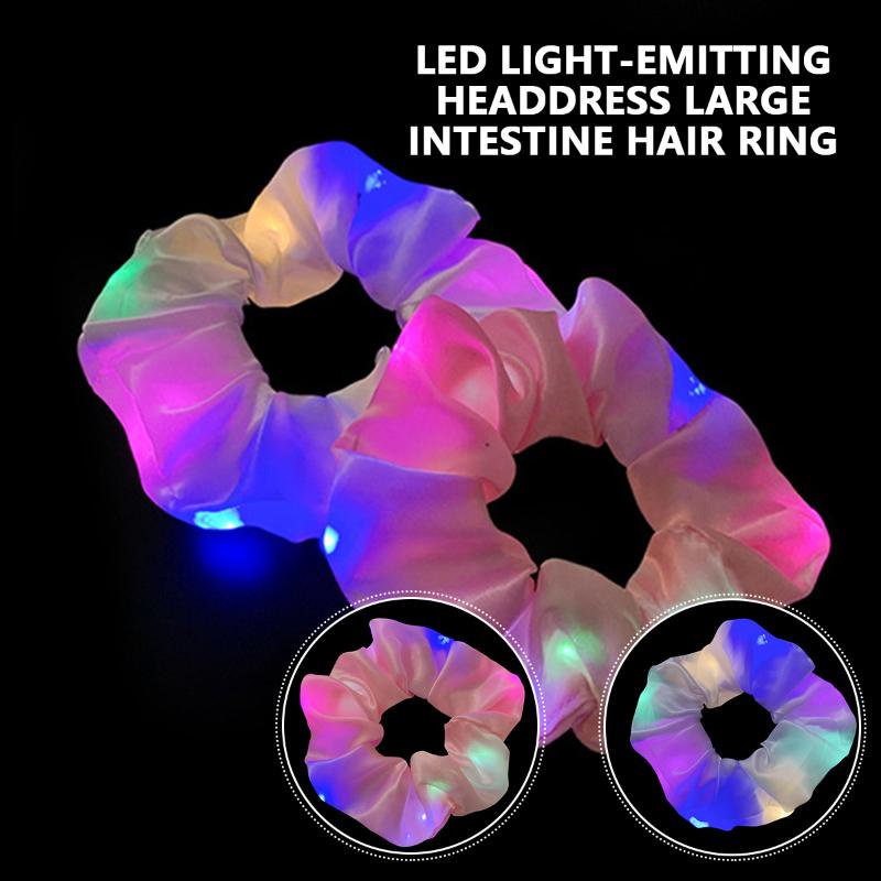 Dây buộc tóc co giãn có đèn led nhiều chế độ