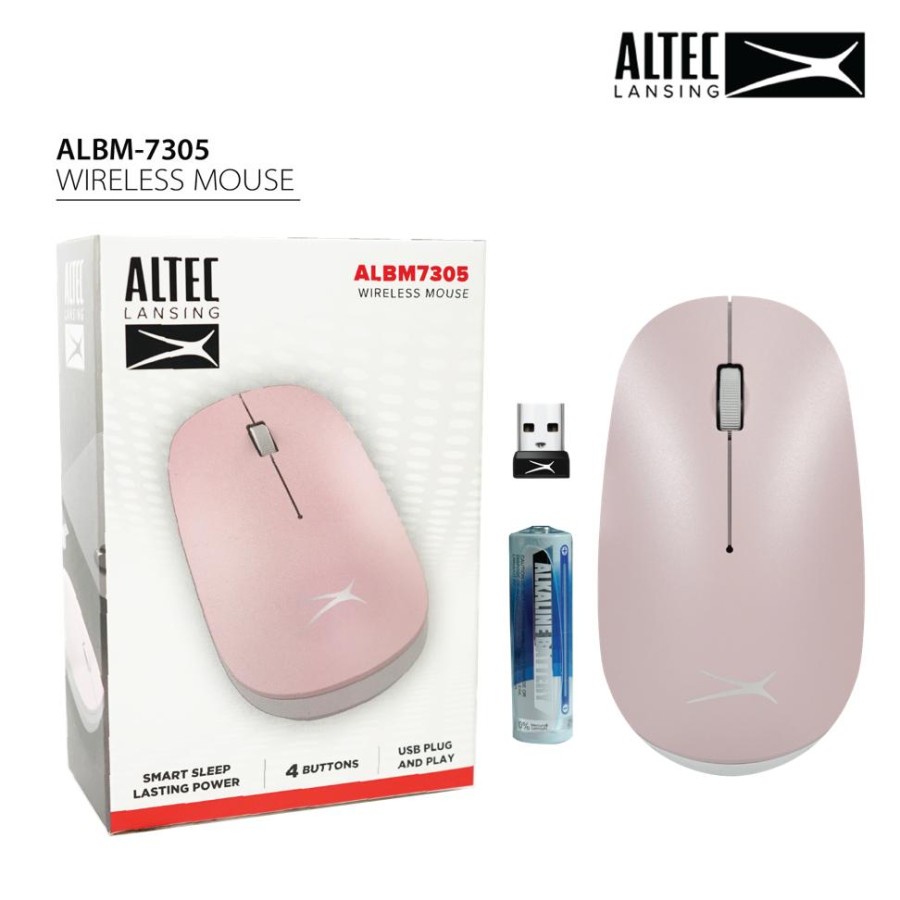 Chuột không dây Wireless ALTEC ALBM7305 - phiên bản silent - Nhất Tín Computer