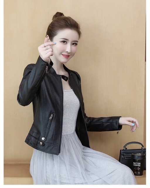 [XẢ KHO 3 NGÀY] Áo da nữ Quảng Châu bền đẹp bảo hành da 2 năm không bong tróc, mẫu mới nhất 2019 992 | BigBuy360 - bigbuy360.vn