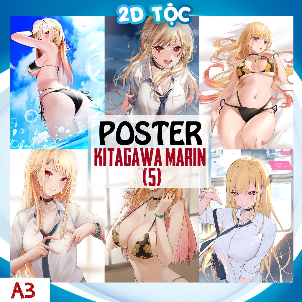 POSTER A3 KITAGAWA MARIN (5) ANIME MANGA SONO BISQUE DOLL WA KOI WO SURU - 2D TỘC SHOP