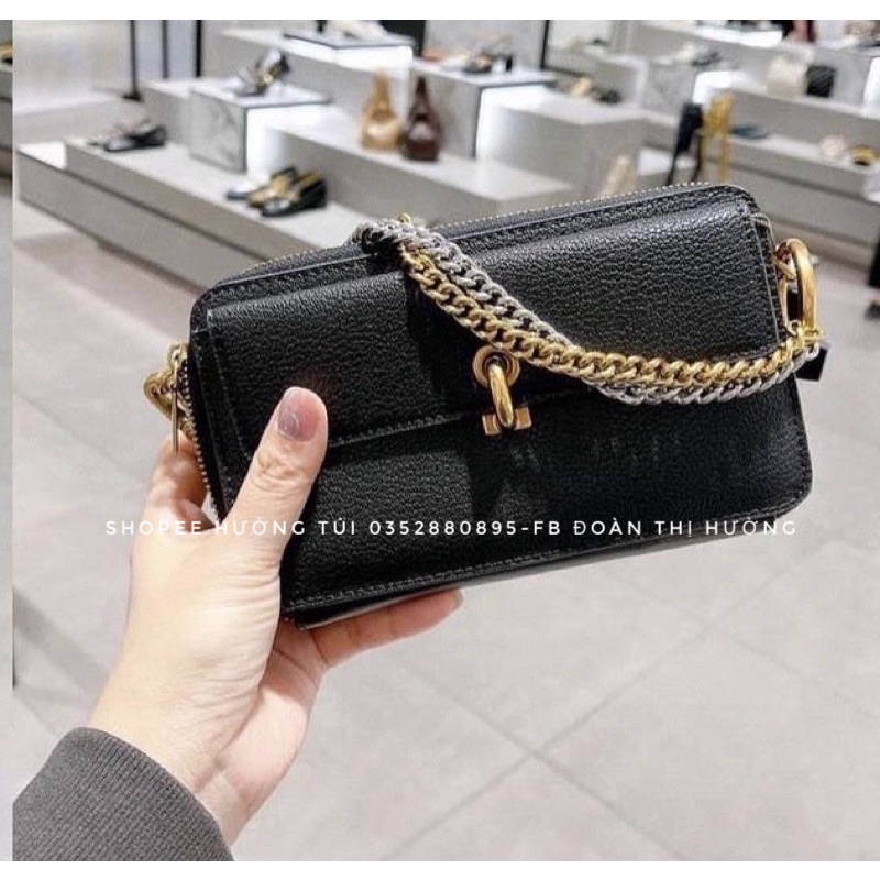 Túi Cê Kaa hộp 2 khoá size 19 nhiều ngăn đeo chéo đeo vai(không hộp)