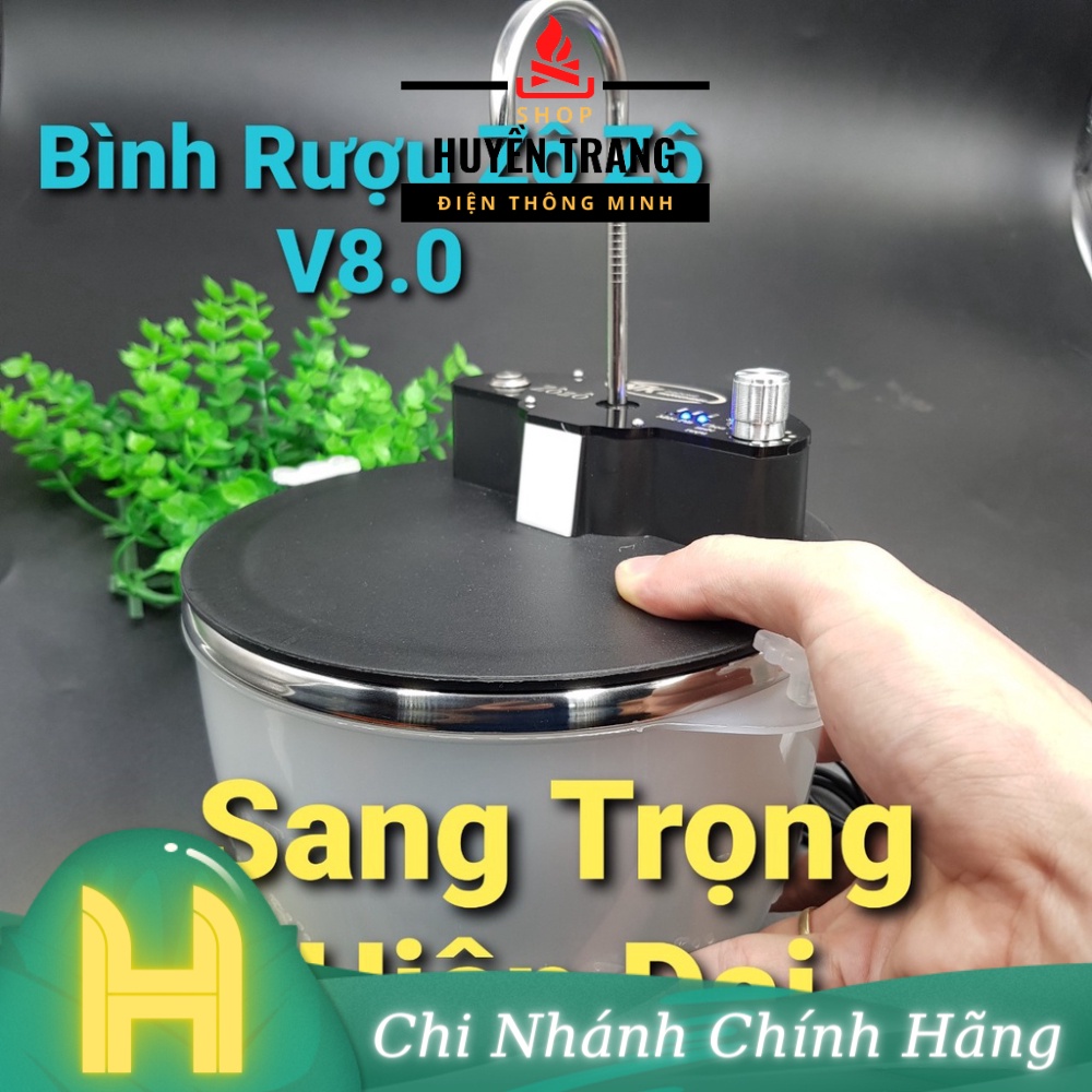 [Bản V8.0] Bình Rót Rượu Tự Động Zô Zô Vui Vẻ Giao Diện Mới Sang Trọng Hiện Đại