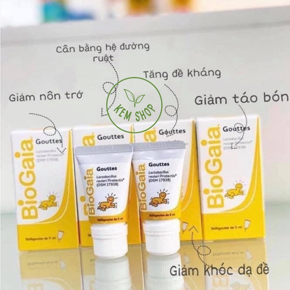 [Cam kết hàng Auth] Men Vi Sinh Tiêu Hóa Biogaia Gouttes/Protectis Baby 5ml cải thiện hệ vi sinh đường ruột