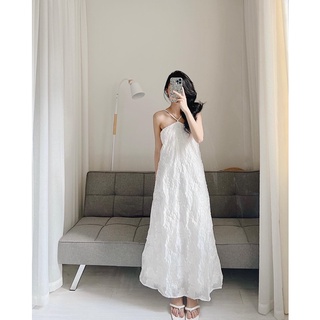 Váy yếm gấm dáng dài Samhyewear