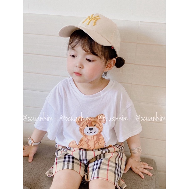 Mũ lưỡi trai thêu chữ cho bé trai bé gái