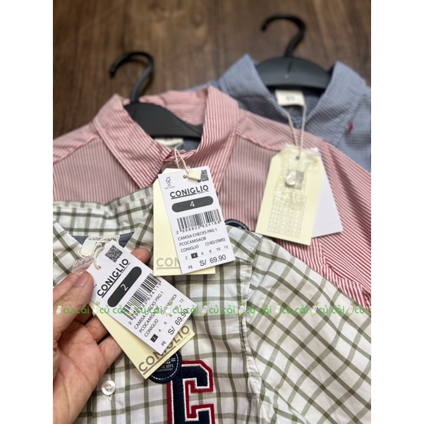 Áo sơ mi bé trai QC AD2355 A100