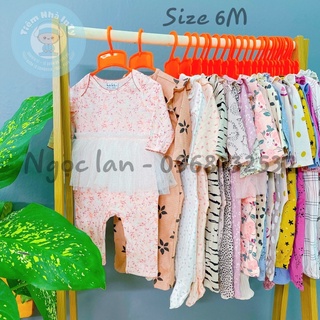 Bodysleep cotton bé gái dễ thương xuất dư không lỗi size 3-6m