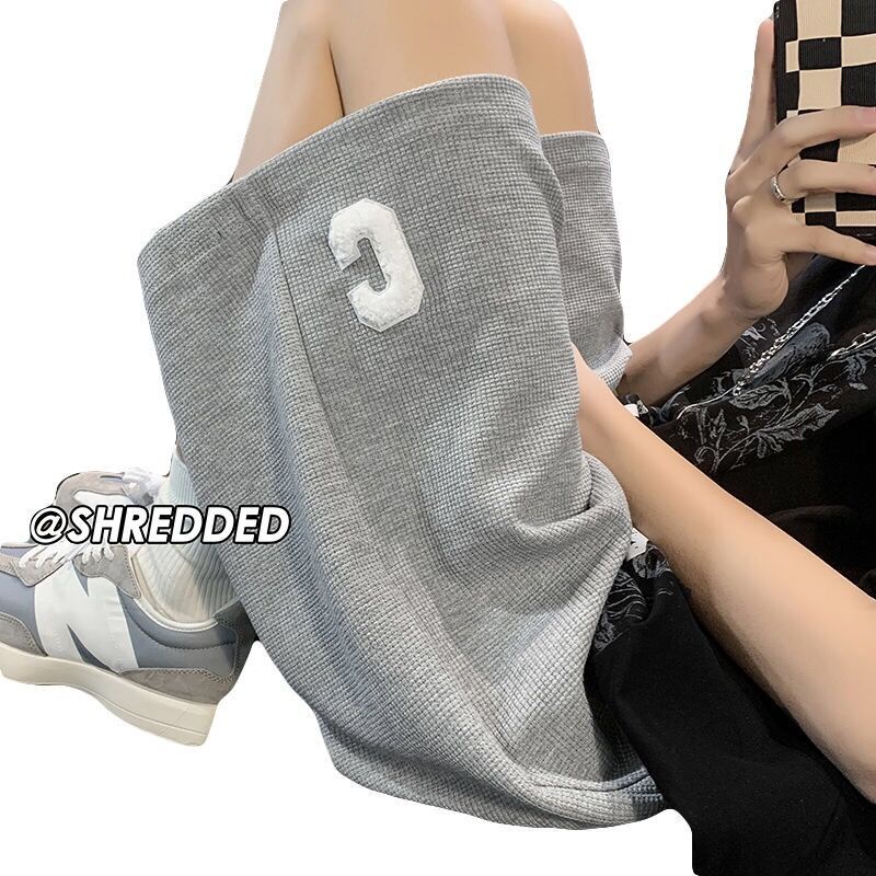 Quần Short Dáng Suông Rộng In Chữ Waffle Thời Trang Mùa Hè 2022 Cho Nam Và Nữ
