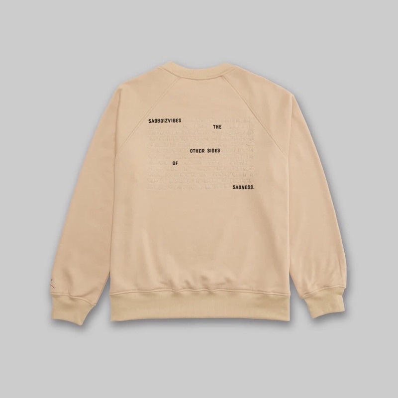 Áo Sweater Sadboizaintcry Cream Sadboizvibes