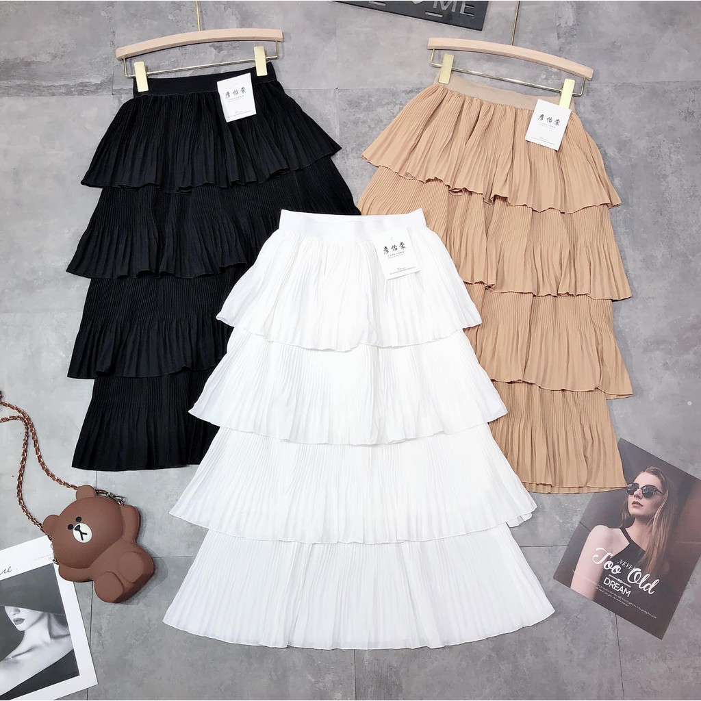 [ Mã FAGREEN55 giảm 10% tối đa 30K đơn 99K] Chân váy Maxi 4 tầng Hàn Quốc | BigBuy360 - bigbuy360.vn