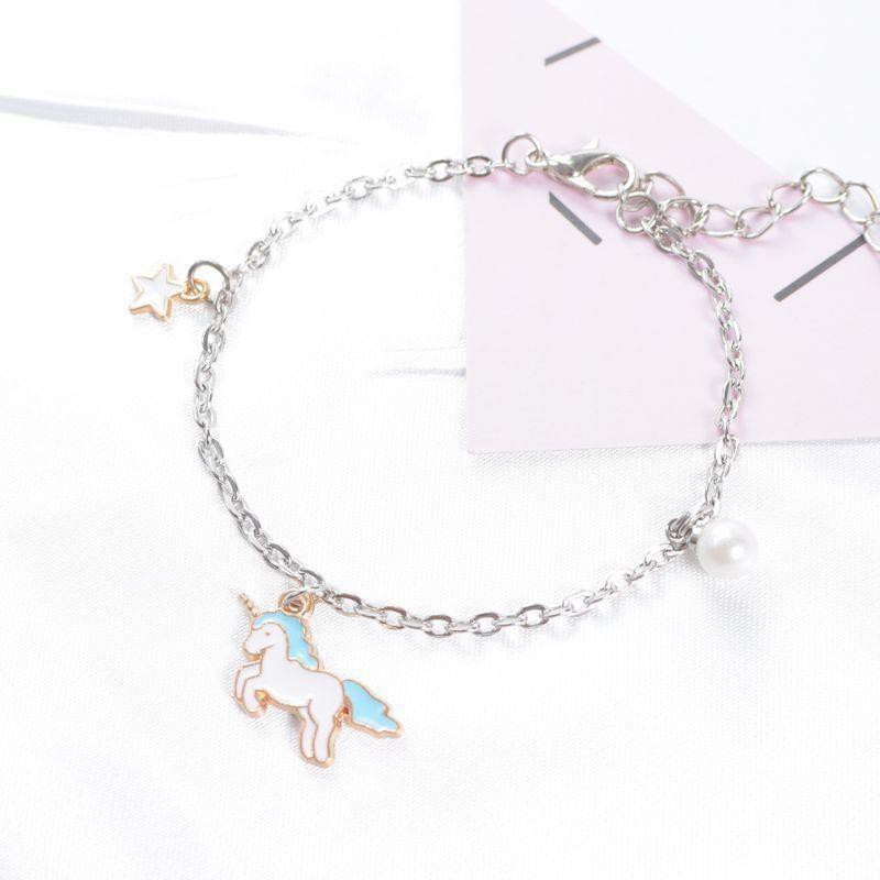 Lắc tay gốm dễ thương vòng tay Unicorn quà tặng xinh xắn đáng yêu