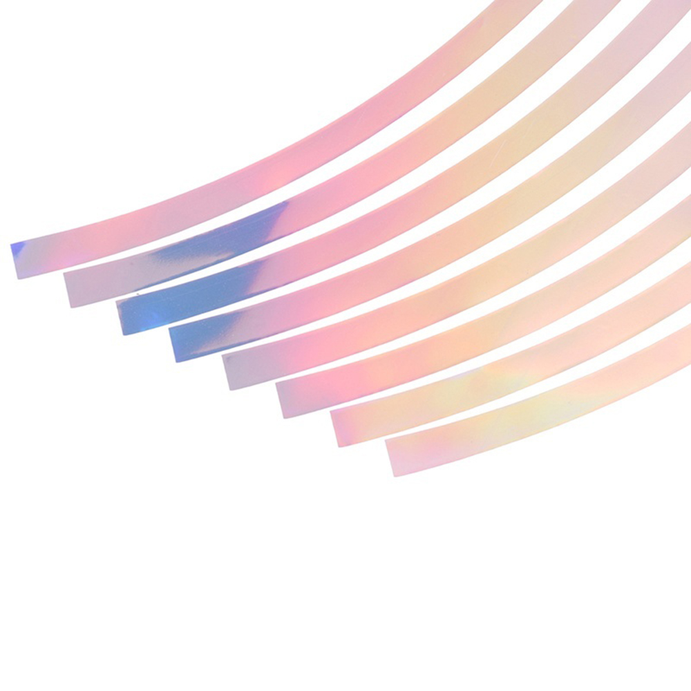 Set 16 Miếng Dán Phản Quang Dùng Trang Trí Vành Xe Ô Tô / Mô Tô 10 / 12 / 14 / 18 &quot;