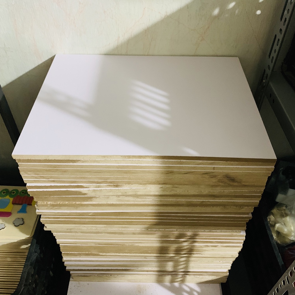 Phôi Bảng Gỗ Nền Trắng 40x30 Cm Tự Làm Bảng Bận Rộn Busy Board Tại Nhà Cho Bé