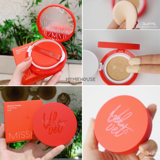 PHẤN NƯỚC MISSHA VELVET FINISH CUSHION SPF50++ PA - cho lớp nền matte lì