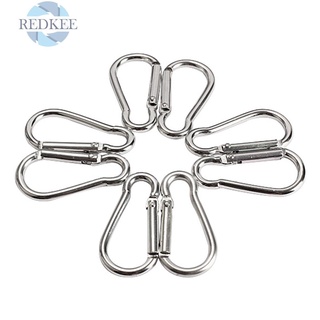 Set 20 móc khóa carabiner chất liệu nhôm màu bạc chất lượng cao