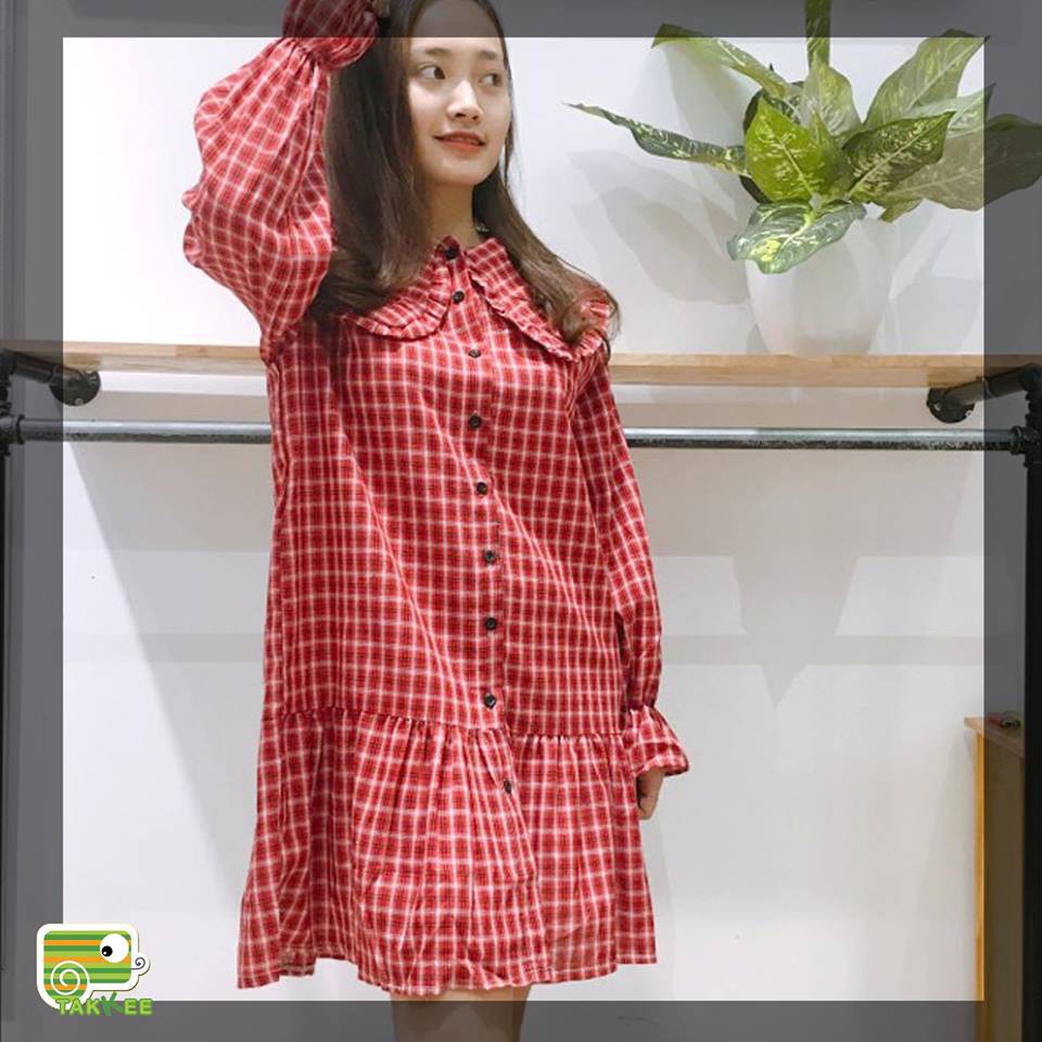 V210-VÁY ĐẦM NỮ DÁNG SUÔNG ĐUÔI  CÁ  HIT HOT