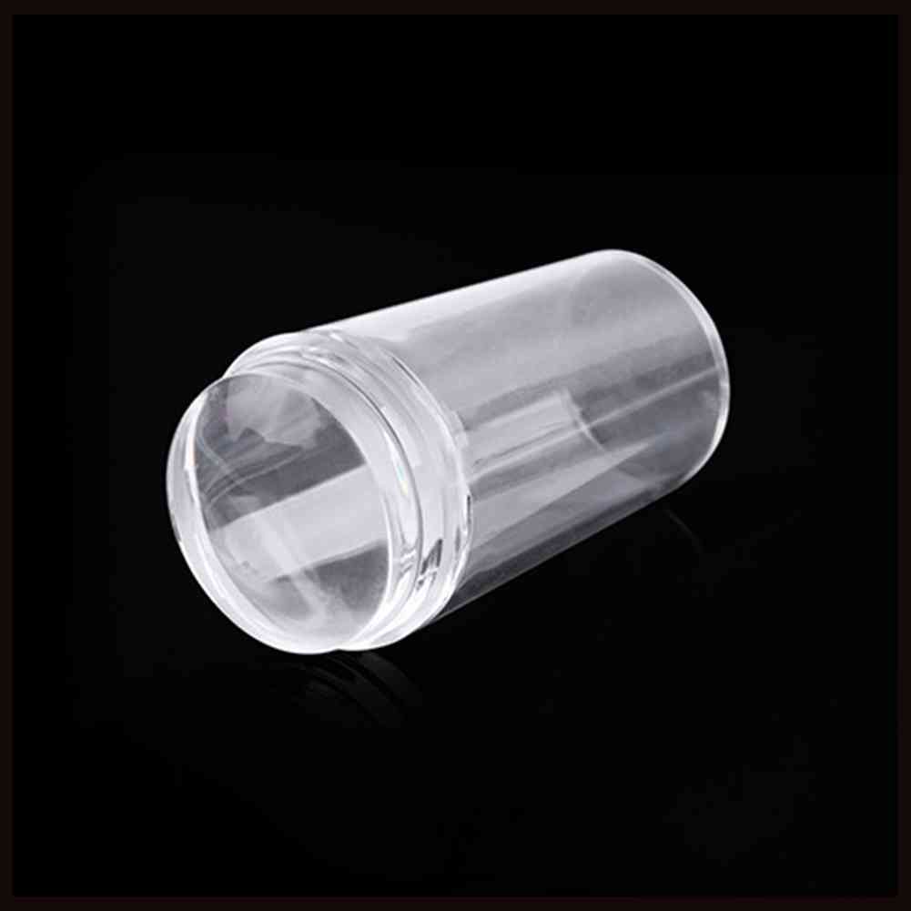 Bộ Dụng Cụ In Hình Móng Tay Nghệ Thuật Bằng Silicone Trong Suốt Kèm Dụng Cụ Nạo