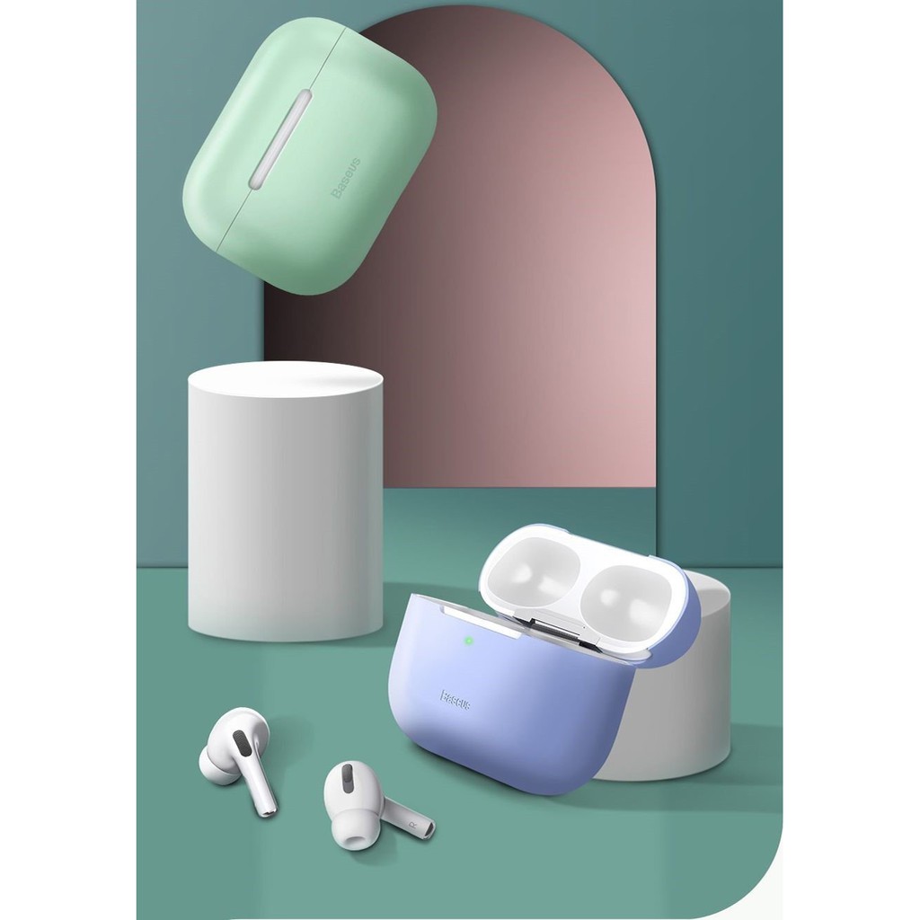 Bao đựng tai nghe airpod pro Baseus Super Thin Case siêu mỏng 0.8mm, làm từ silica gel cao cấp – Hàng chính hãng