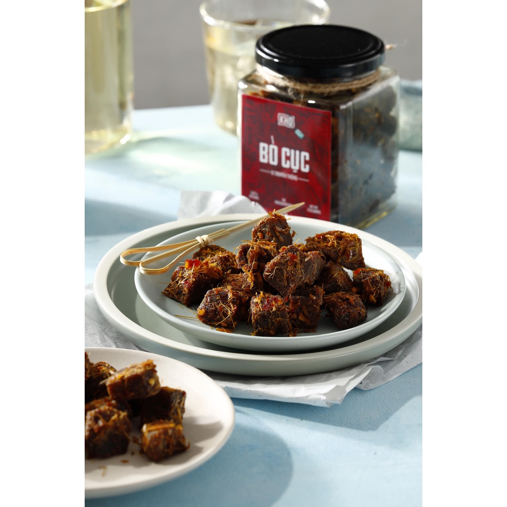 [KHÔ THIỆT] KHÔ BÒ CỤC - Cay vừa - Hũ 220gr | BigBuy360 - bigbuy360.vn
