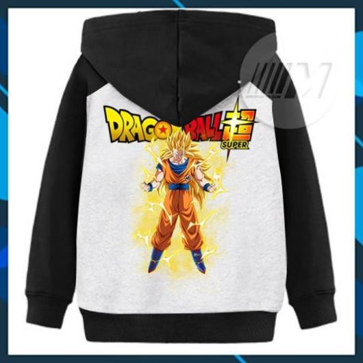 (SALE 50%) Áo Khoác Trẻ Em In Hình Songoku| Áo Chống Nắng