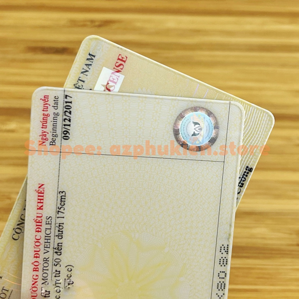 Miếng dán bảo vệ CCCD, GPLX, CAVET xe khỏi trầy xước, tăng độ cứng cho thẻ, không để lại keo. Dày 0.2mm