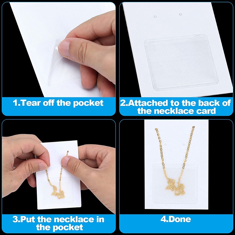 Set 100 Túi Đựng Vòng cổ / Thẻ / Vòng cổ