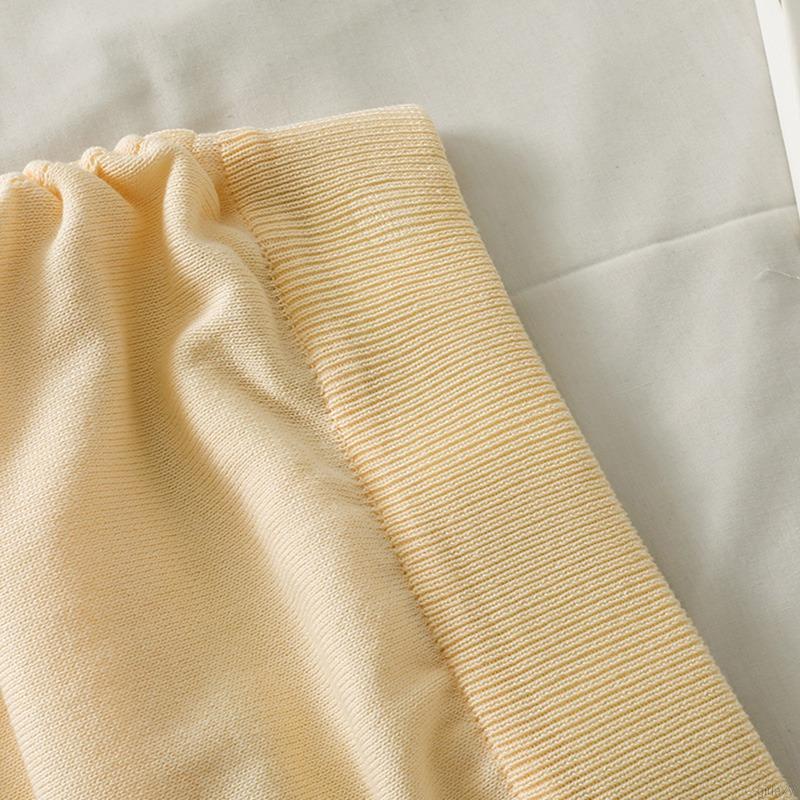 Chân Váy Dệt Kim Ngắn Lưng Cao Co Giãn Màu Sắc Trơn Phối Dây Rút Phong Cách Hàn Quốc Cho Nữ