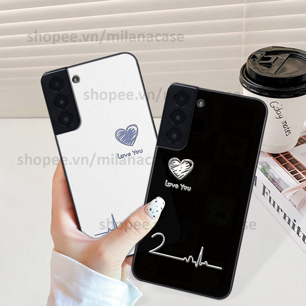 Ốp Samsung S21 / S21 FE / S21 Plus / S21+ in hình caro trái tim siêu đẹp, siêu nét đầy phong cách cá tính