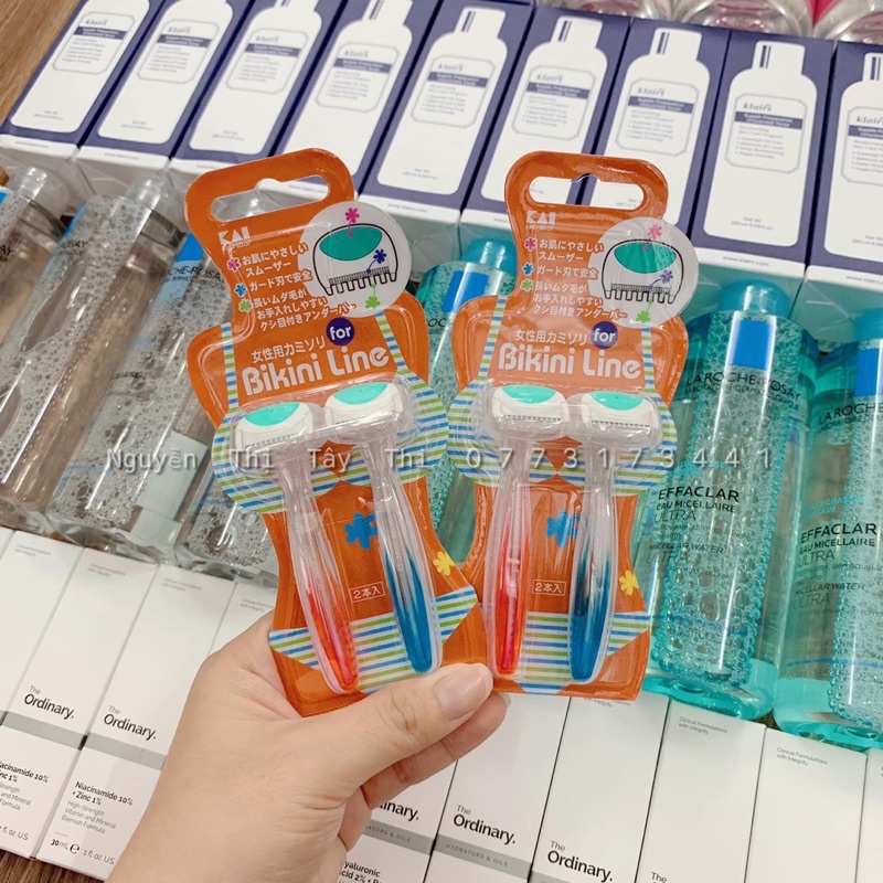 Set 2 Cây Dao Cạo Vùng Bikini Kai Bikini Line Razor