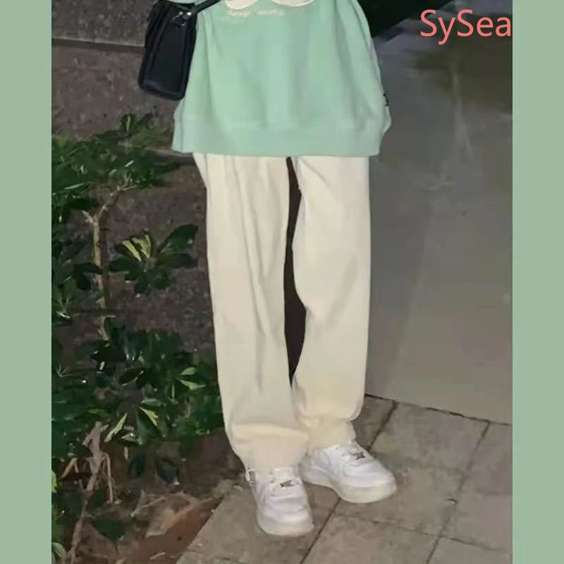 Bộ Áo Sweater In Họa Tiết + Quần Xinh Xắn Theo Phong Cách Mùa Thu Hàn Quốc Dành Cho Nữ